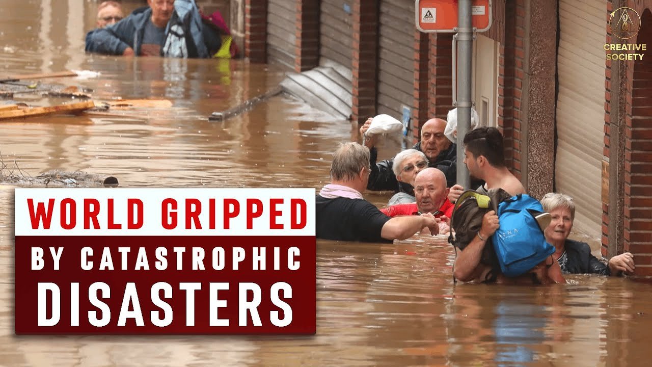 Natural Disasters Cascade in Europe | Flood Witnesses USA, India. M7.3 earthquake → Indonesia