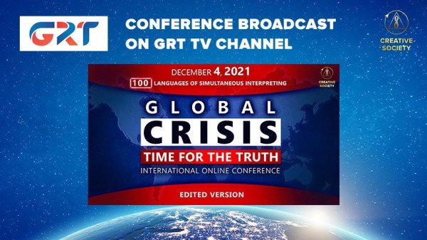 About the conference Global Crisis. Time for the Truth on the Moldovan TV channel GRT