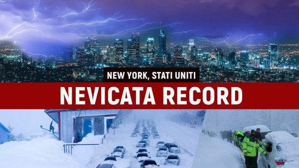 Tempesta di neve record a Buffalo: cadono più di 1,5 metri di neve nello Stato di New York, USA