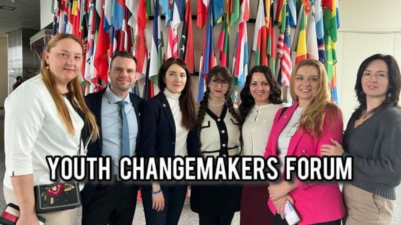 ALLATRA-Volontäre beim Youth Changemakers Forum im UN-Büro in Wien
