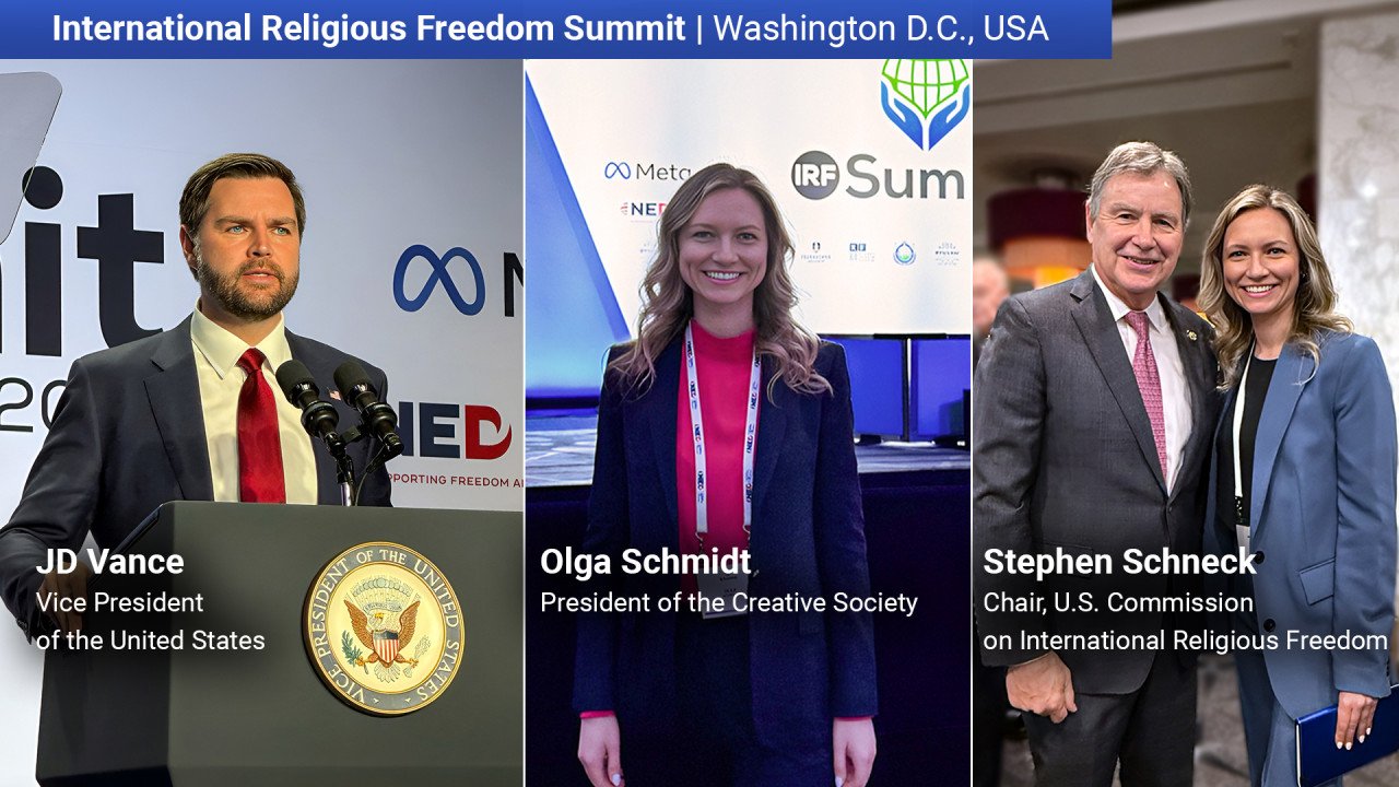 A presidente da Sociedade Criativa marcou presença na cimeira da IRF em Washington, com o intuito de defender os direitos humanos em todo o mundo.