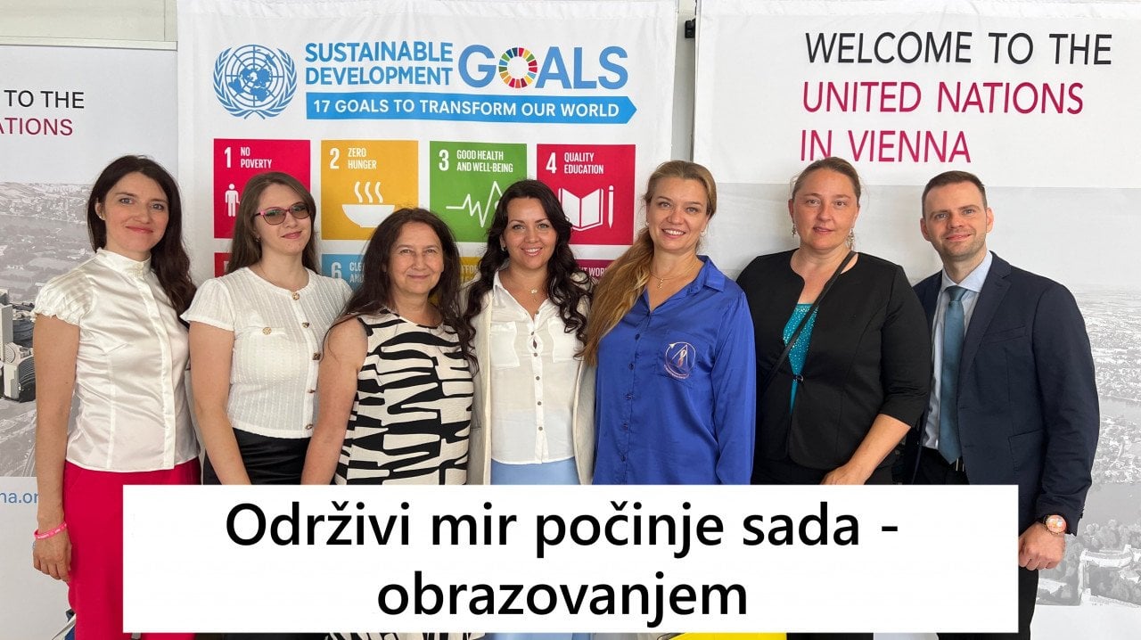 Predstavnici projekta “Kreativno društvo” i MJP ALLATRA sudjelovali na UN konferenciji u Beču “Održivi mir počinje sada - obrazovanjem”