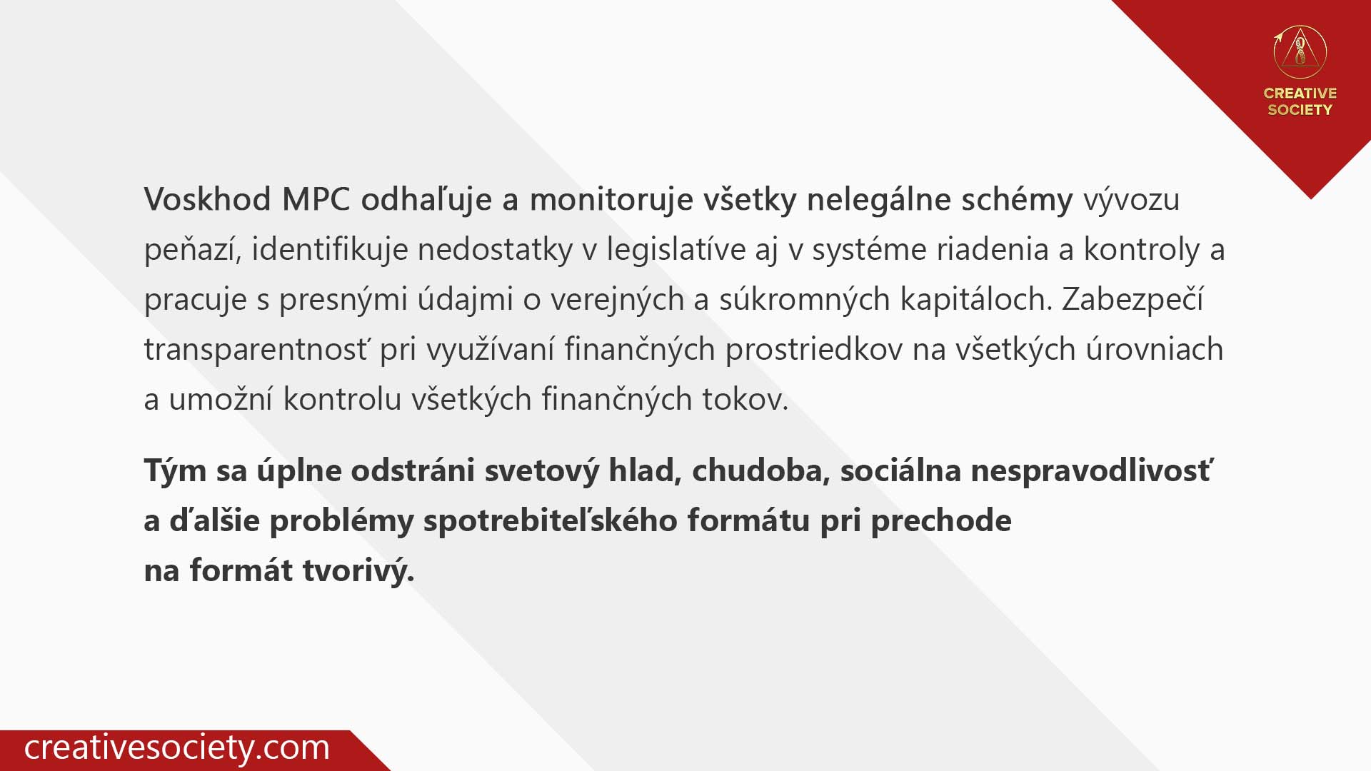 Voskhod MPC odhaľuje a monitoruje všetky nelegálne schémy.