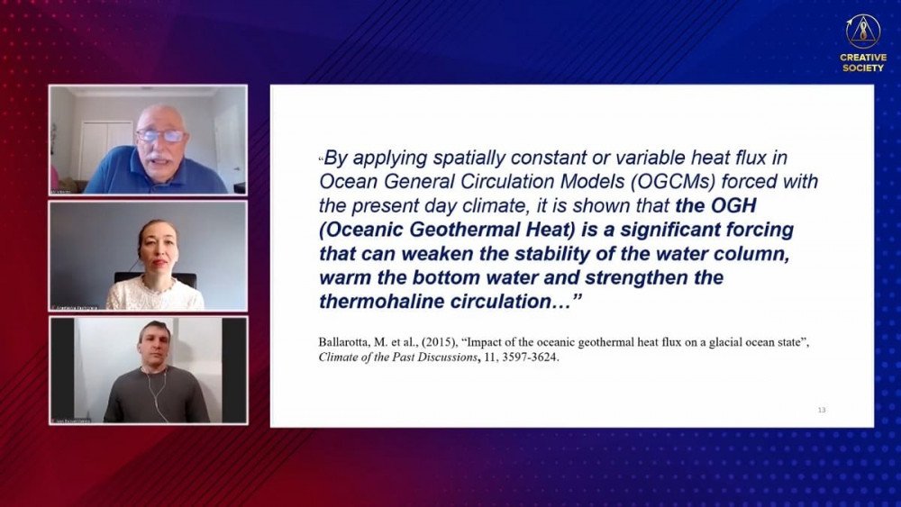 Oceanic geotermal heat