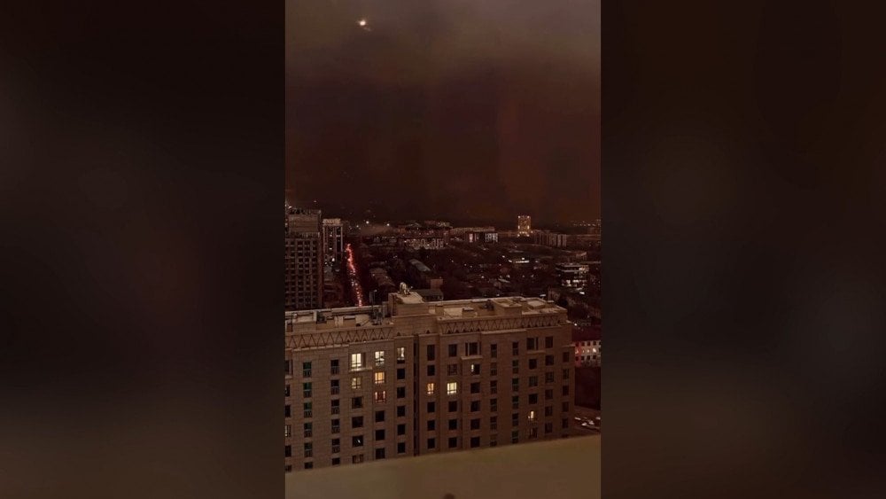 Tempestade de poeira em Almaty, tempestade de poeira no Cazaquistão