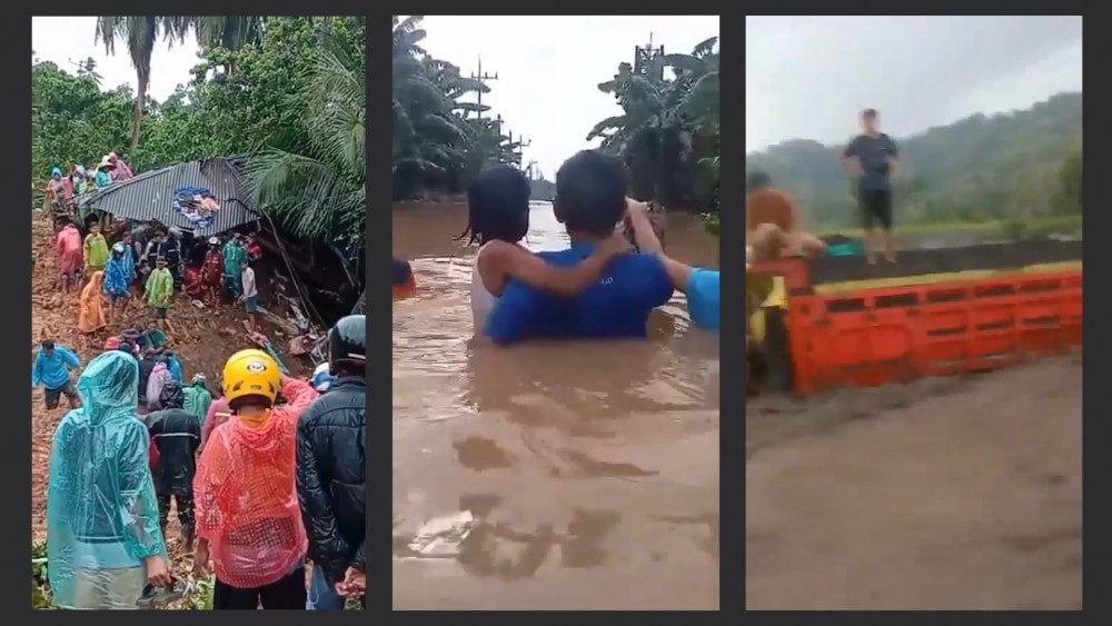 Plūdi Indonēzija, lietusgāzes Indonēzija
