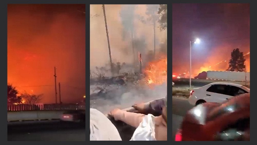 Forest fire Mexico, fires in Mexico, wildfires in Mexico, fire in Mexico City