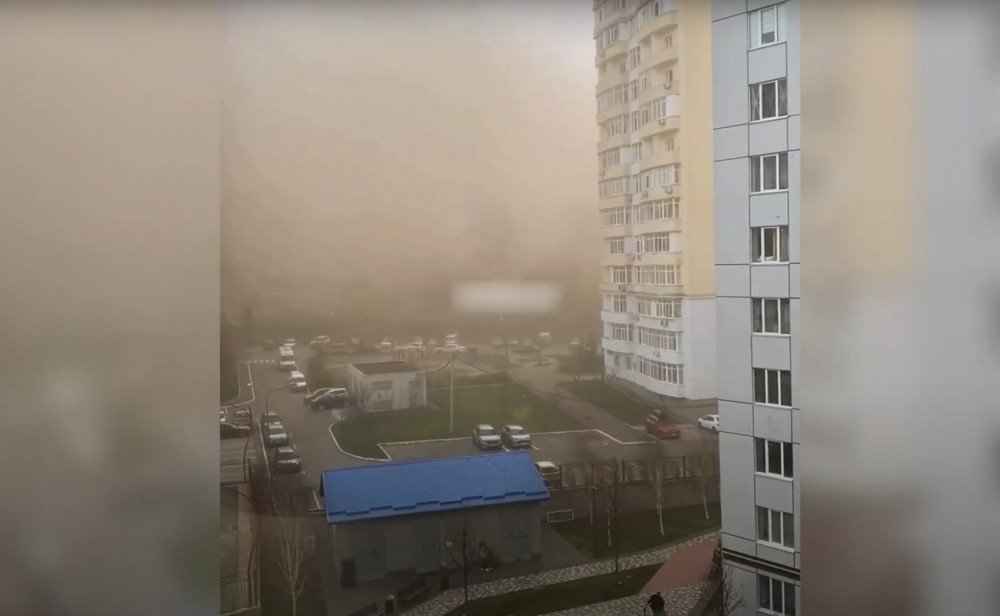 støvstorm i Ukraine, storm i Ukraine, temperaturrekorder Ukraine