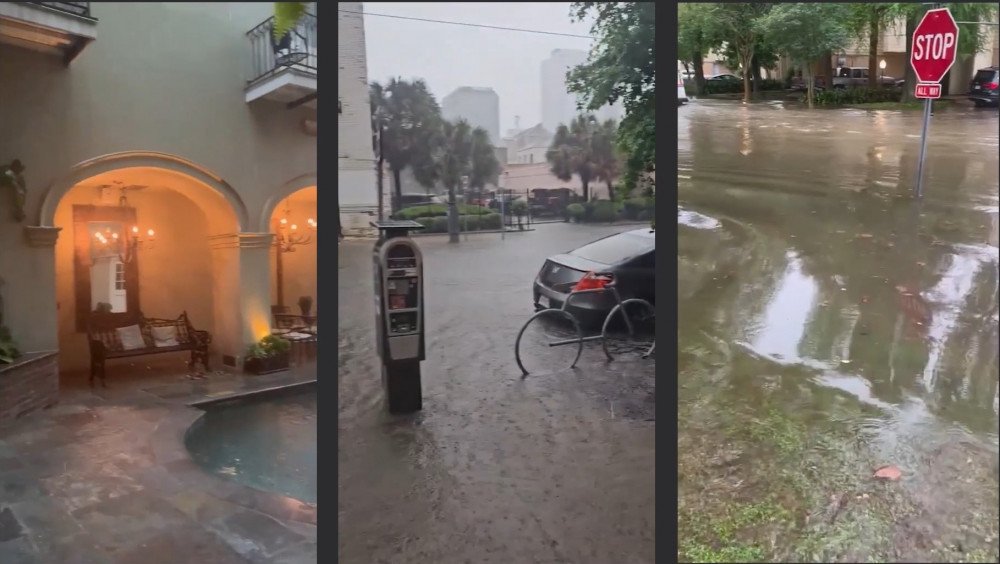 шторм США, наводнение Новый Орлеан, наводнение США