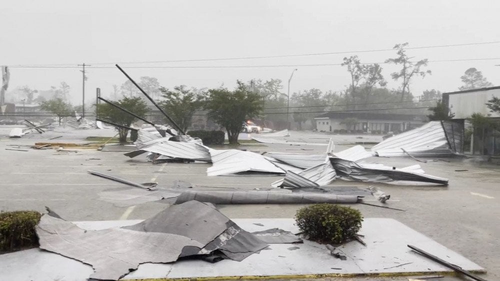 vētra Luizānā, spēcīgs vējš ASV, spēcīgs vējš ASV, tornado ASV
