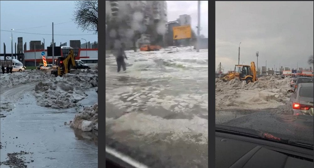 Nalchik'te dolu, Kabardino-Balkaria'da fırtına