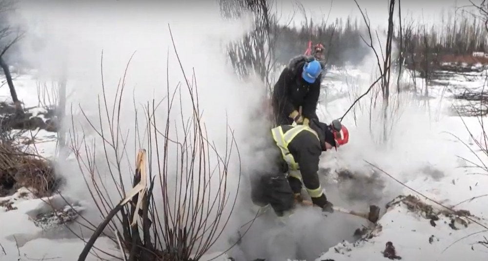 zombie fires, fires in British Columbia, forest fires Canada, fires under snow