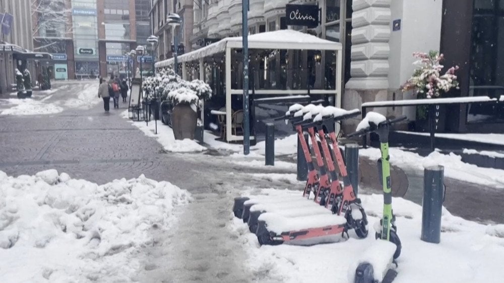 Răcire în Helsinki, răcire accentuată în toată Europa, ploaie cu gheață în Helsinki