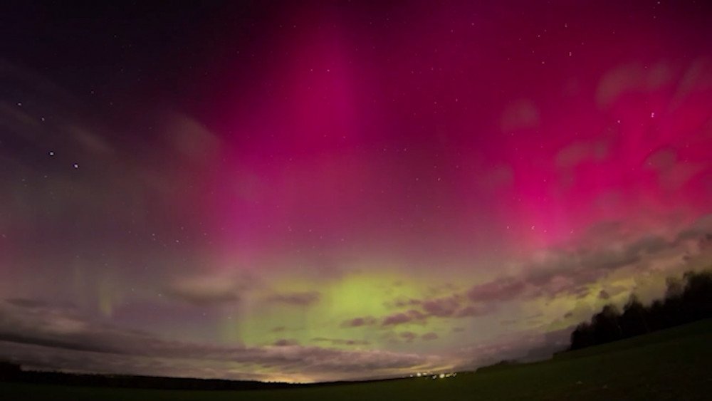 auroras boreales en Rusia, auroras boreales rojas en Rusia, tormenta magnética