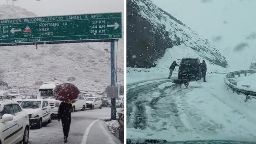 nevadas en India, nieve en Himachal Pradesh