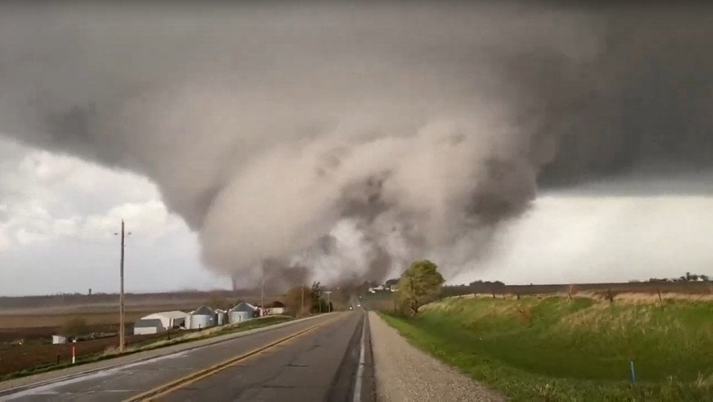 tornadă în Iowa, tornadă în SUA, serie de tornade SUA