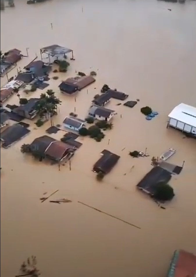plūdi Brazīlijā, plūdi Riogrande du Sul, vētra Brazīlija