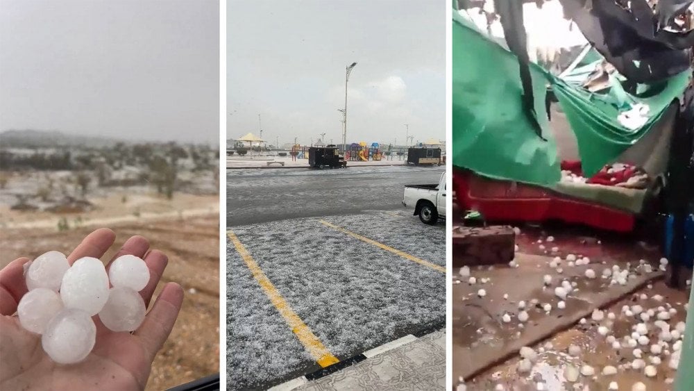 hagel i Taif, hagel i Saudiarabien, storm i Saudiarabien