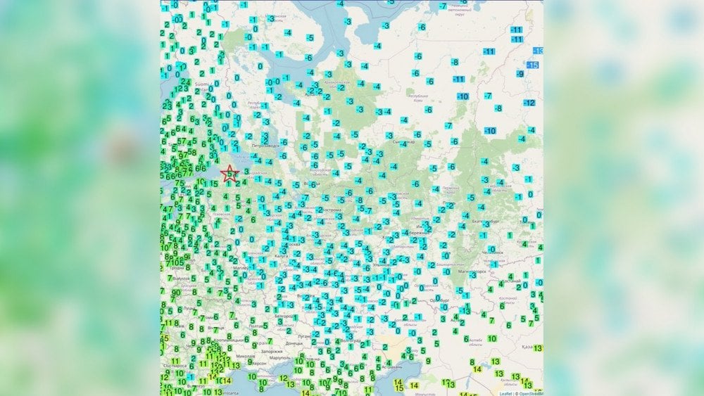 köldknäpp i Ryssland, maj frost i Ryssland, snö i Ryssland maj 2024