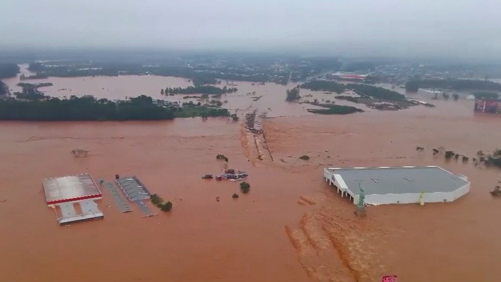 Inundación récord en Brasil, Rio Grande do Sul inundación, lluvia anormal Brasil