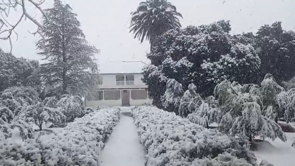 Snow in South Africa, snow in the Northern Cape province, snow for the first time in 40 years