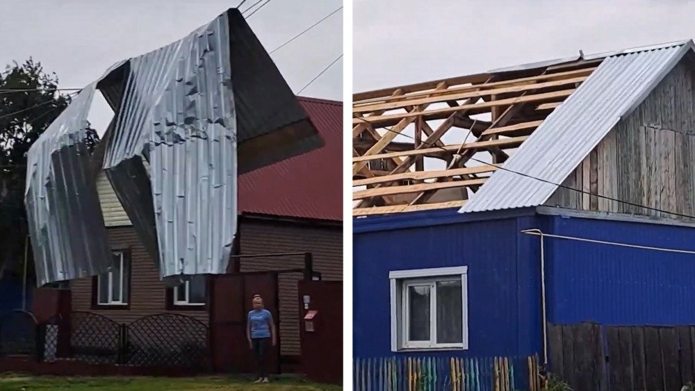 Tornado en la región de Tyumen, tornado en Rusia