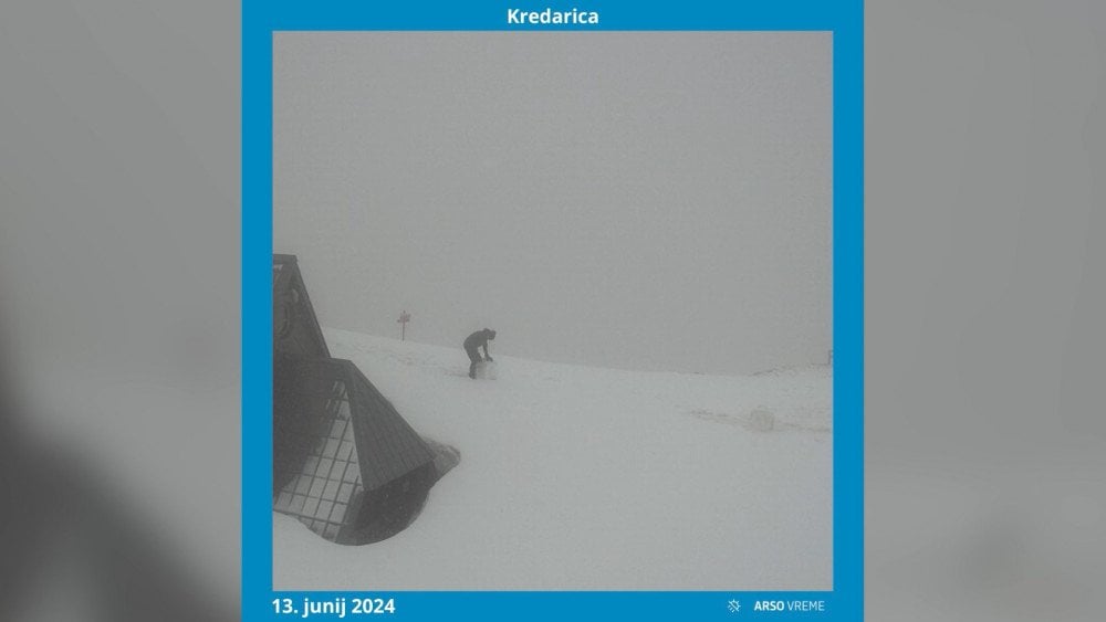 snow in Slovenia, cold snap in Europe, snow in Kredarica