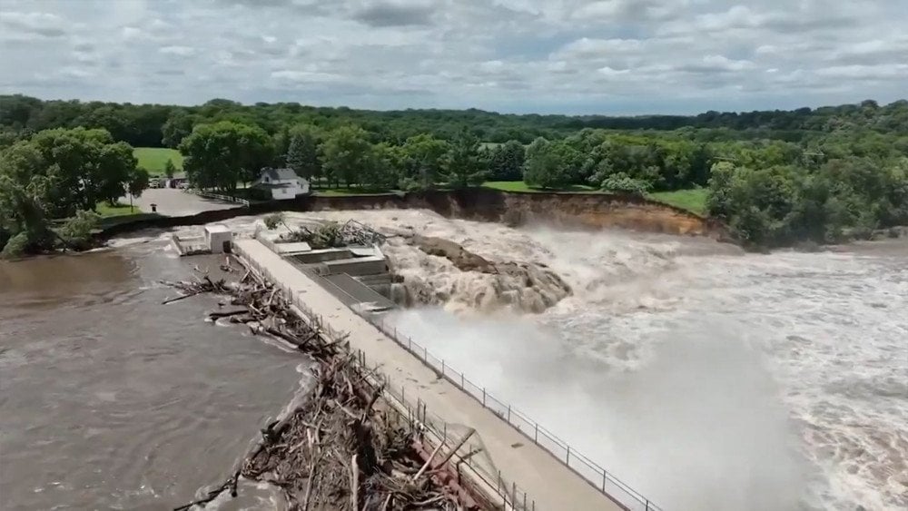 Brana Rapidan, poplava u Minnesoti, pucanje brane u Minnesoti, pucanje brane u SAD-u