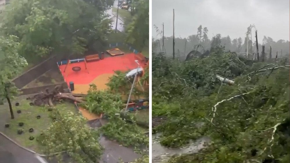 oluja „Edgar", oluja u Moskvi, jak vjetar u Moskvi, tornado u „Novoj Moskvi"