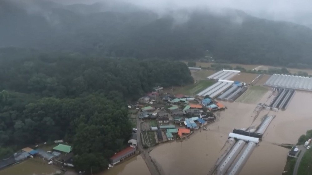 flood in South Korea, rains in Korea, casualties in Korea, flood in Korea