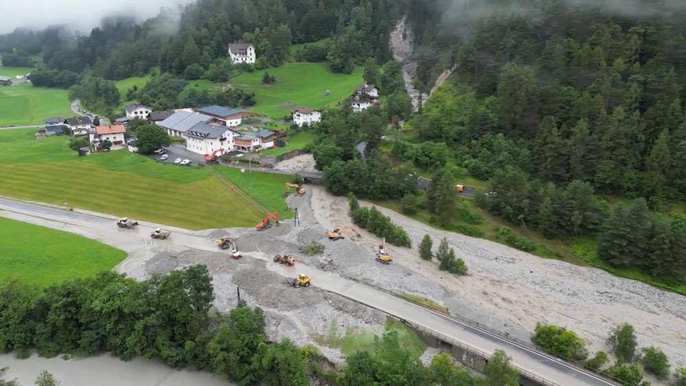 Tormenta en Austria, deslizamientos de tierra en Austria, carreteras cerradas en Tirol por deslizamientos de tierra