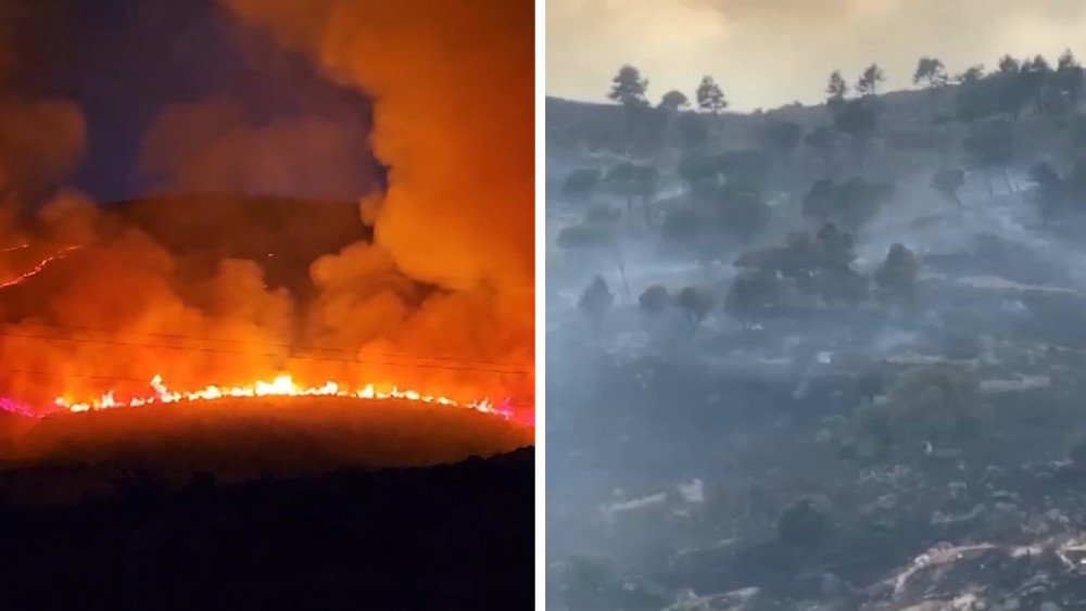 Albanija gaisrai, Albanija dega, Albanija prašo ES pagalbos gesinant gaisrus