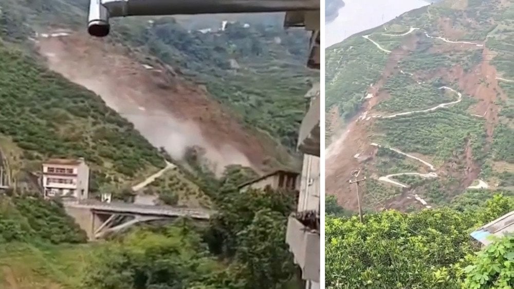 Glissement de terrain en Chine, glissement de terrain dans le Hubei, pluies anormales en Chine.