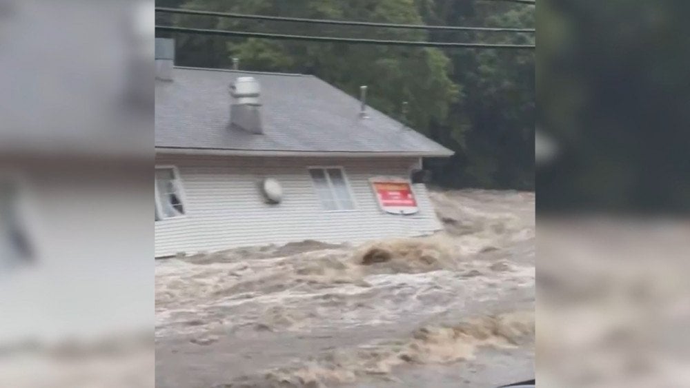 inundación en EE.UU., fuertes lluvias en EE.UU., inundación en Oxford, inundación en Connecticut