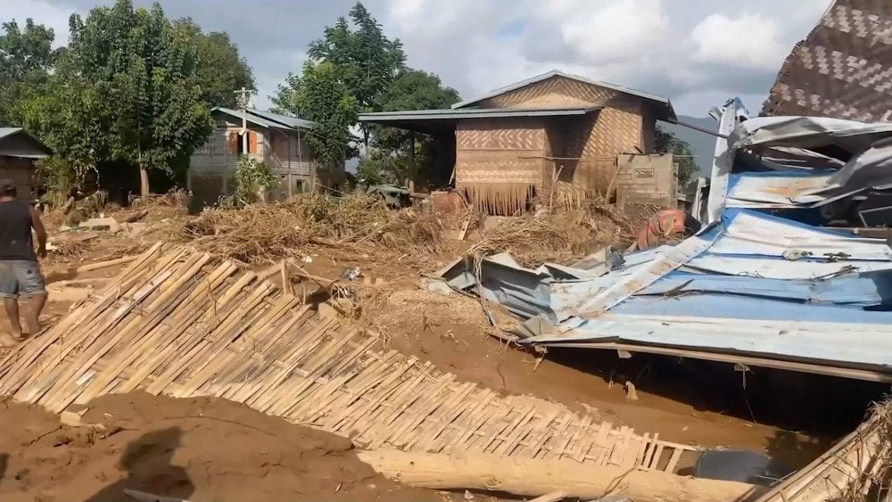 oversvømmelse Myanmar, tyfonen Yagi i Myanmar, naturkatastrofe Myanmar