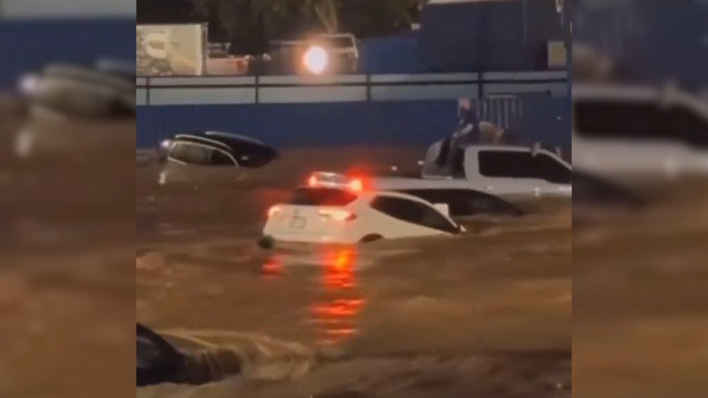 Inundações nos EUA, chuva intensa no Novo México