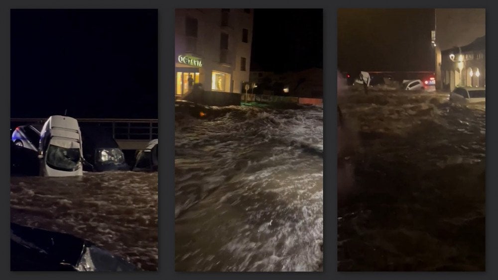 Fortes pluies en Espagne, inondations à Barcelone, inondations en Espagne.