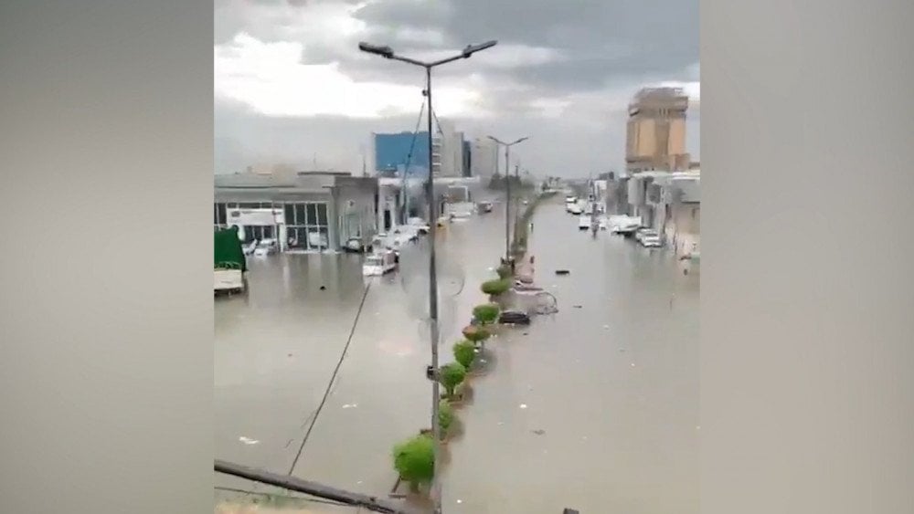 Inundações em Bagdade, chuvas fortes no Iraque