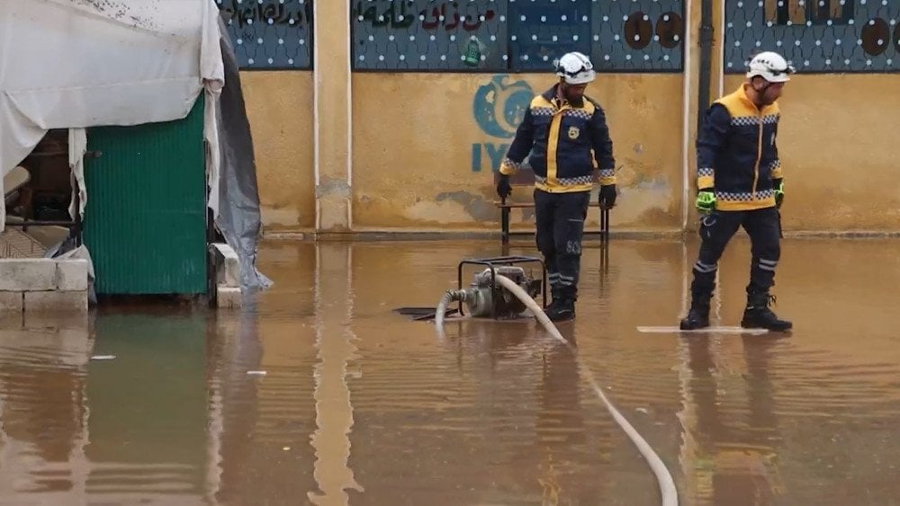 Fortes pluies en Syrie, la Syrie inondée, inondations en Syrie.