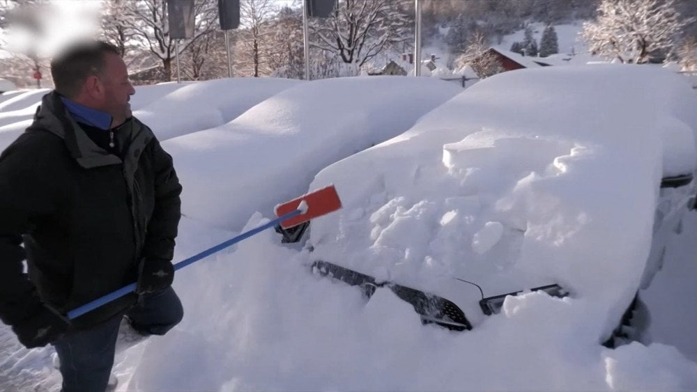 Forte queda de neve na Alemanha, recorde de neve na Alemanha, Alemanha coberta de neve