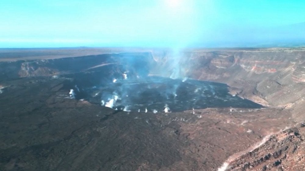 Zemetrasenie na sopke Kilauea, sopka Kilauea na Havaji