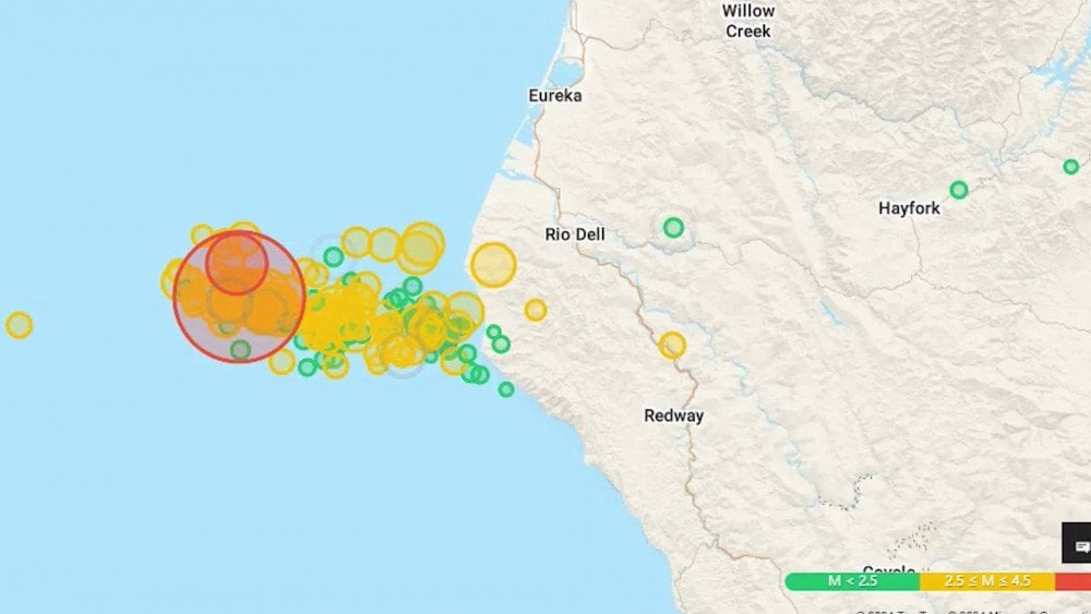 Earthquake in California, earthquake in the USA, powerful earthquake in California