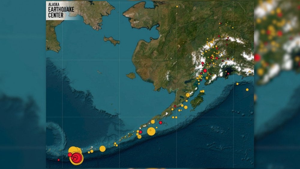 Earthquake in Alaska, earthquake in the USA, earthquake swarm in Alaska