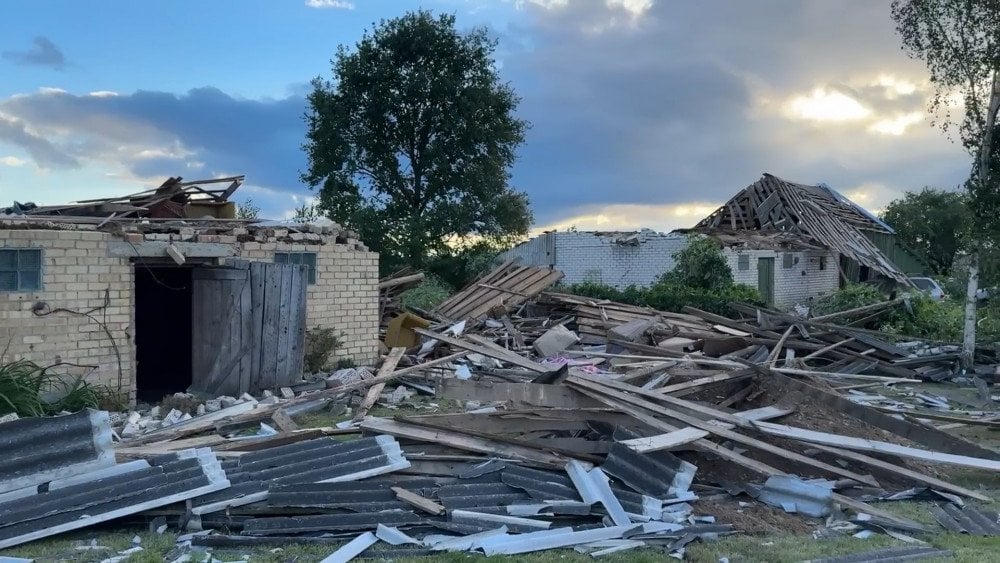 Tornadoer i Litauen, kraftige tornadoer i Litauen, tornado ødelægger landsby i Litauen