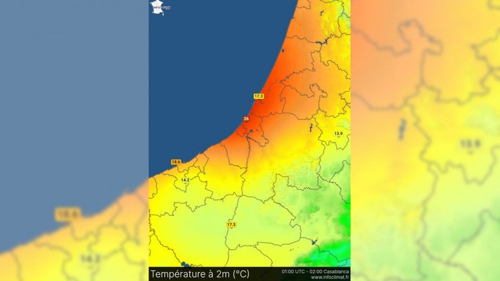 atogrąžų naktys Maroke, metų laikų kaita, neįprasta temperatūra Maroke