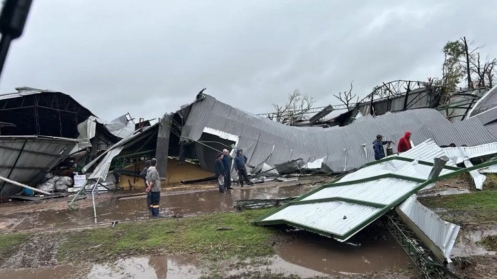 Kraftig storm i Uruguay, stærk vind i Uruguay