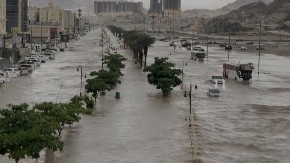 Les inondations en Arabie Saoudite, la tempête puissante en Arabie Saoudite, La Mecque inondée, inondations à La Mecque