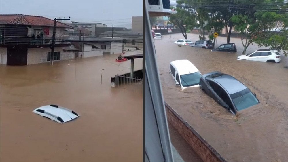 Fortes tempêtes au Brésil, pluie au Brésil, inondations au Brésil