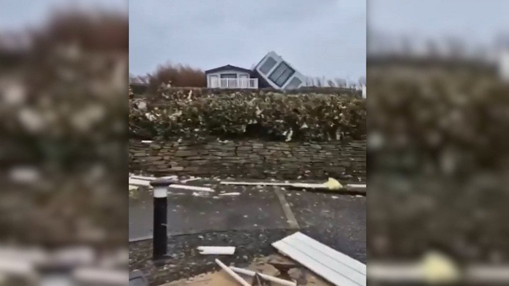 Tornado en el Reino Unido, destrucción tras el tornado en el Reino Unido