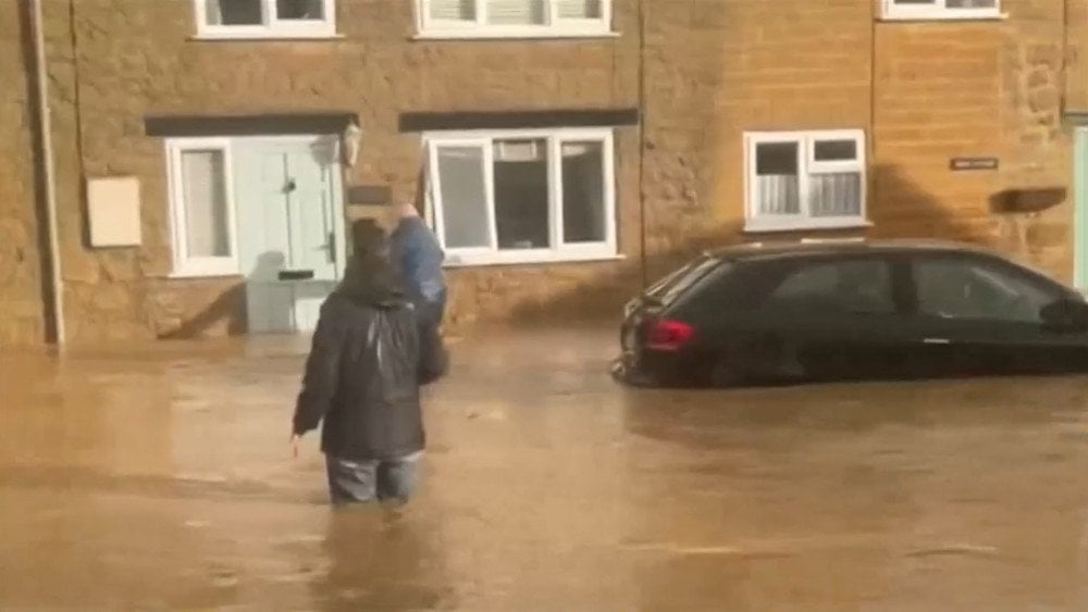 Inundaciones en el Reino Unido, tormenta Herminia